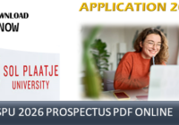 Sol Plaatje University Prospectus 2026 PDF Download