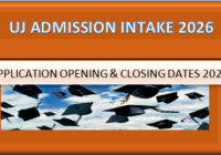 UJ Online Application 2026 Opening Date