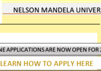 Nelson Mandela University (NMU) Online Application 2026