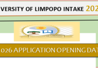 University of Limpopo 2026 Application Opening Date