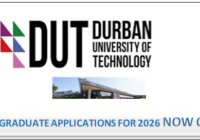 Is Durban University of Technology open for 2026 Application