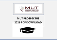 MUT Prospectus 2026 PDF Download