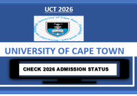 How to Check 2026 Admission Status at UCT