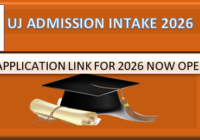 Apply Online To UJ For 2026 Admissions