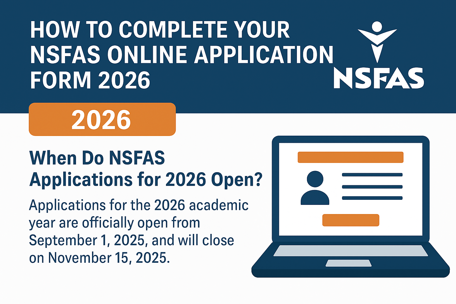 How To Complete Your NSFAS Online Application Form 2026