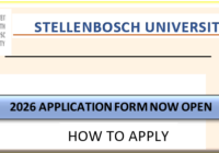 How to Apply at Stellenbosch University for 2026