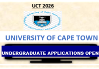 UCT 2026 Undergraduate Application Form Now Open