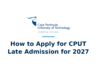 How to Apply for CPUT Late Admission for 2027