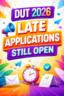 DUT 2026 Late Applications Still Open- Apply Today!