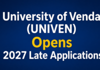 University of Venda (UNIVEN) Opens 2027 Late Applications