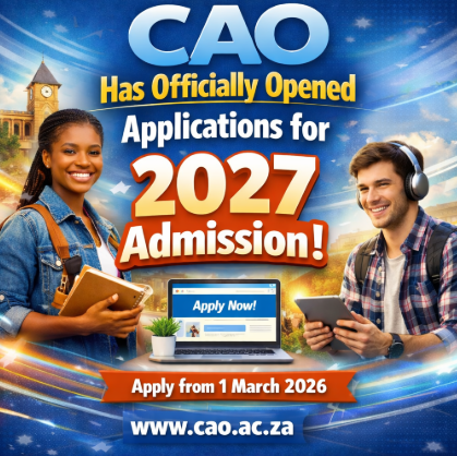 CAO Has Officially Opened Applications for 2027 Admission!
